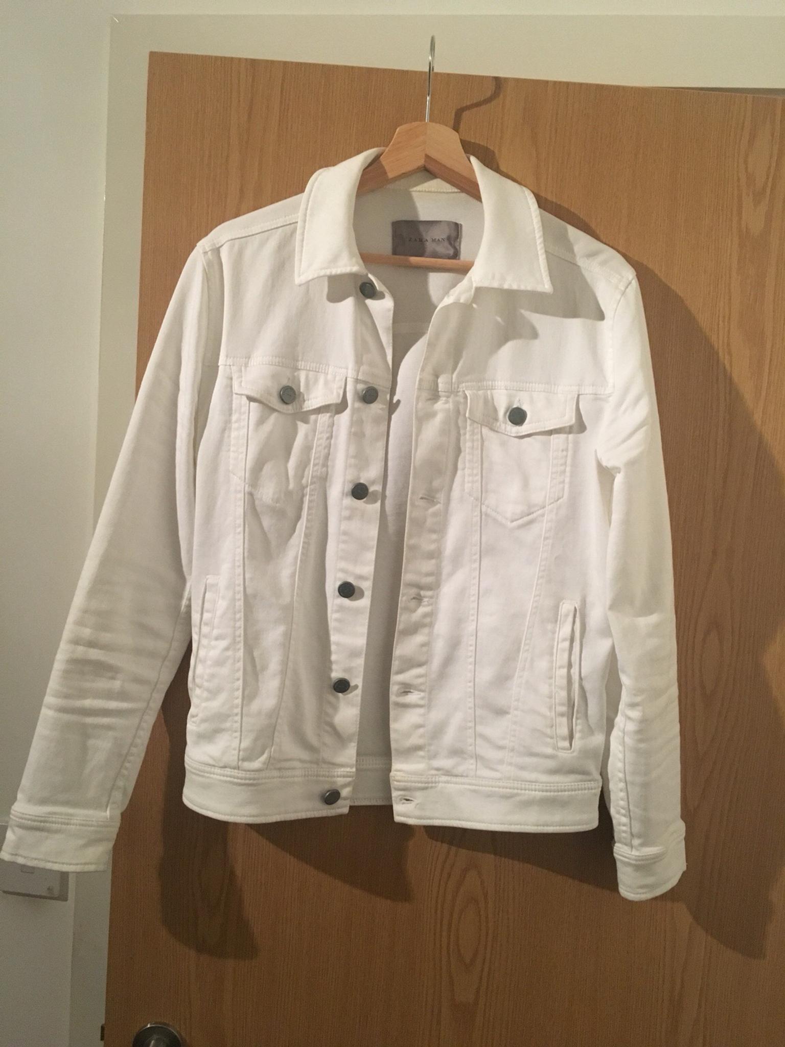 white jean jacket zara