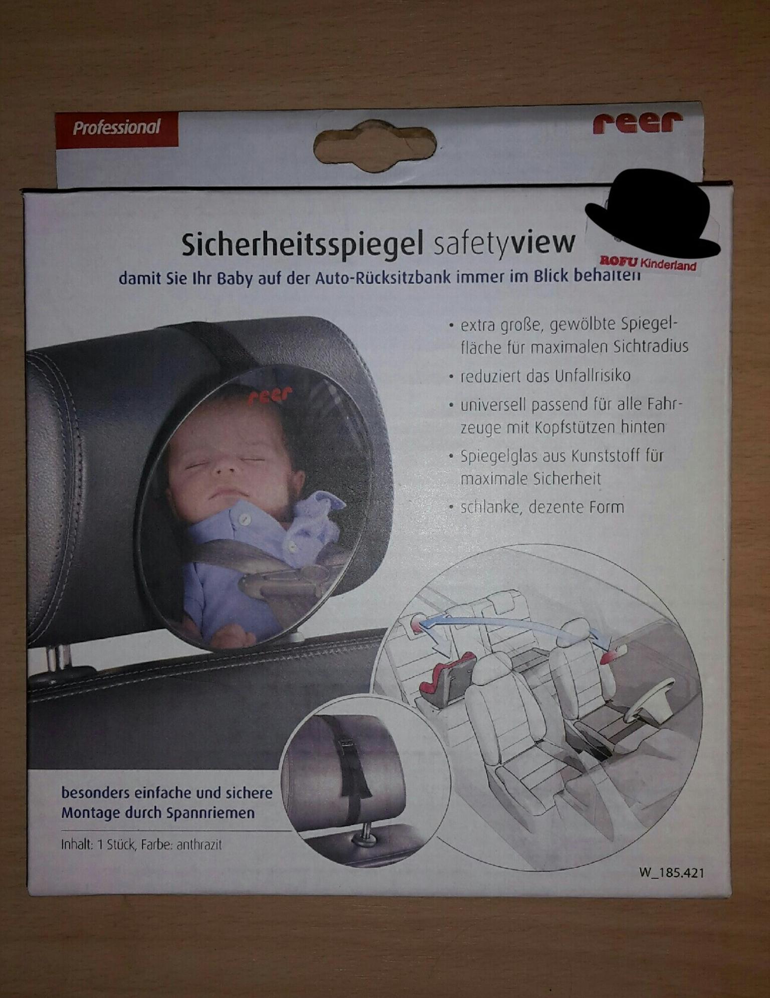 REER SICHERHEITSSPIEGEL SPIEGEL FÜR KOPFSTÜTZE BABY AUTO