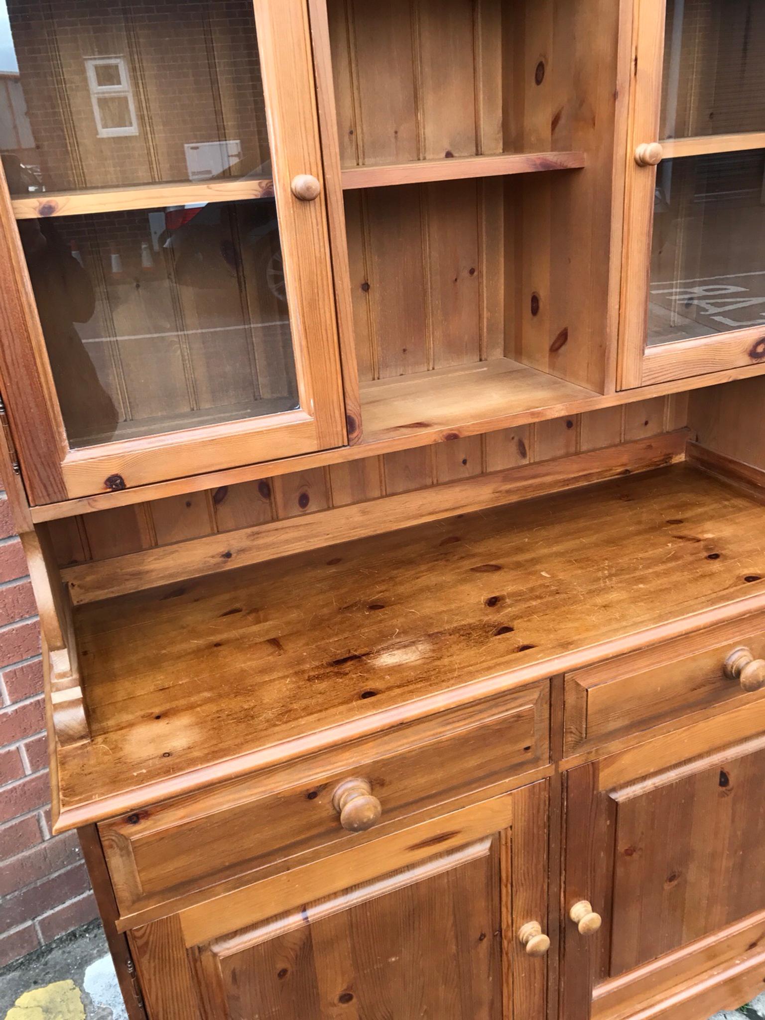 Solid Pine Welsh Dresser Cupboard Kitchen In De14 Staffordshire