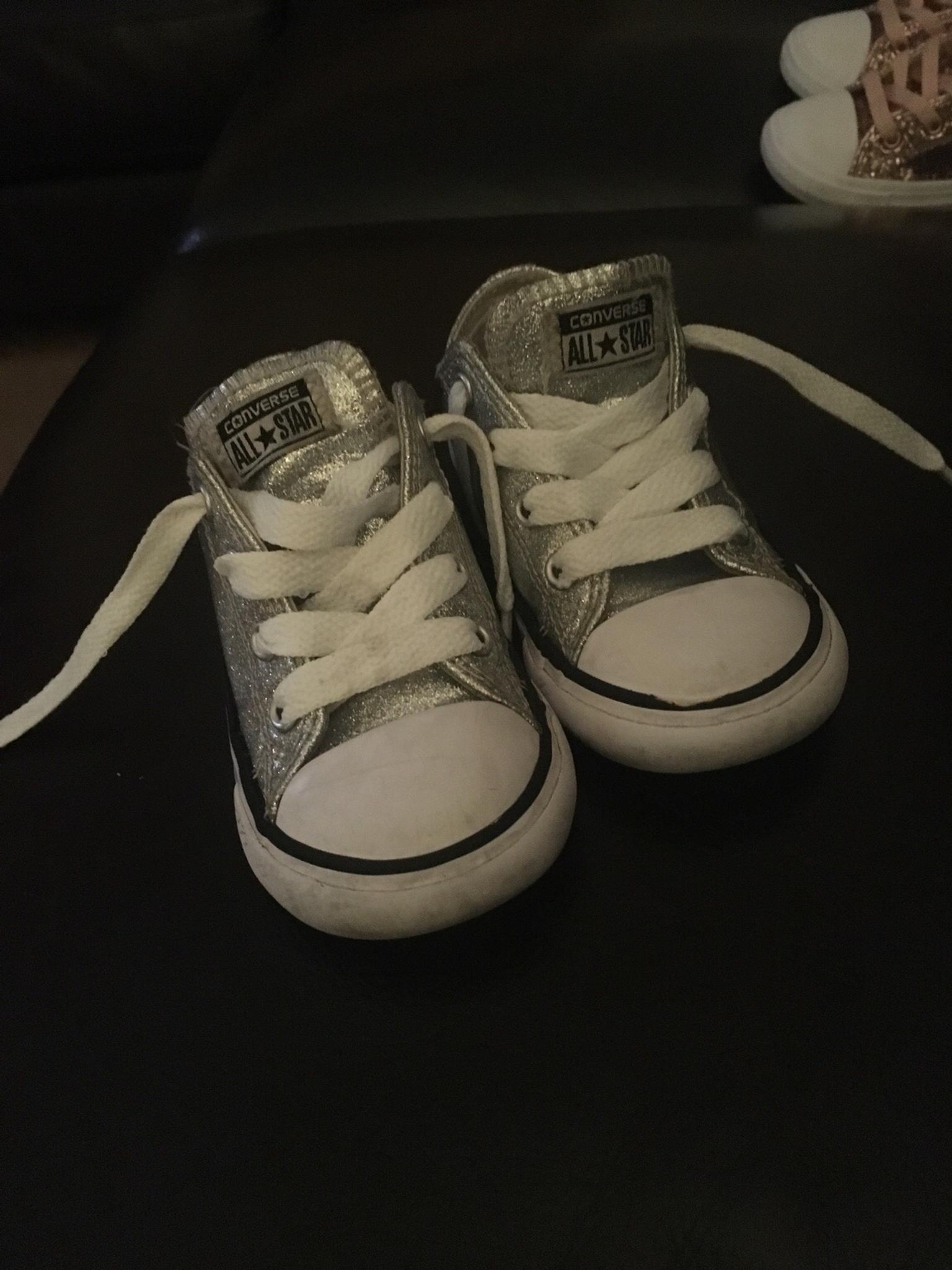 silver converse infant