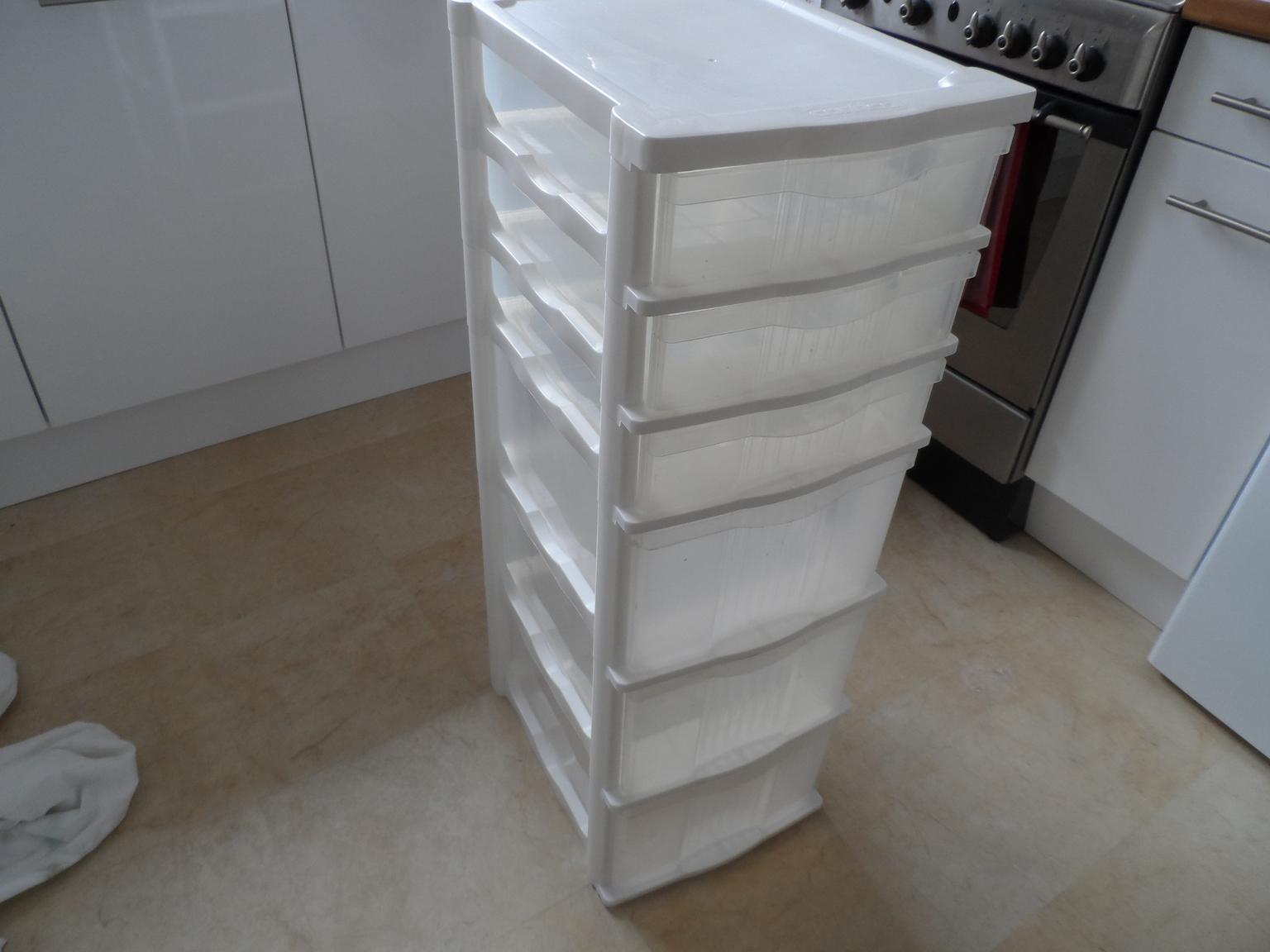 Contico 6 Drawer Plastic Storage White In Ss9 Sea Fur 15 00