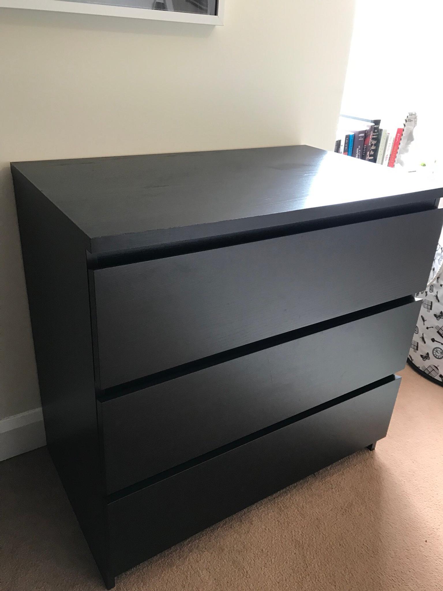 Ikea Malm 3 Drawer Chest In St15 Stone For 25 00 For Sale Shpock