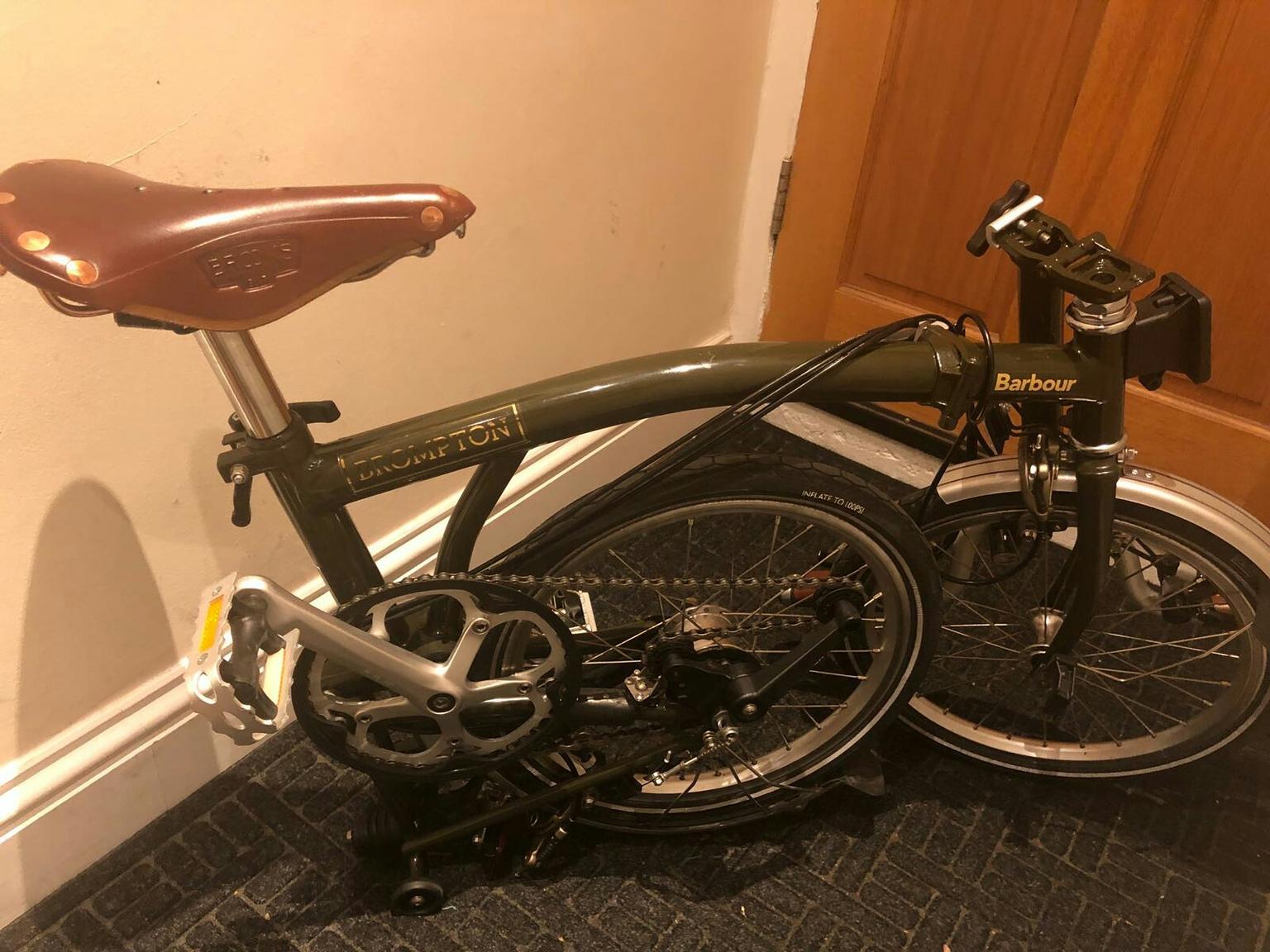 brompton barbour bike for sale