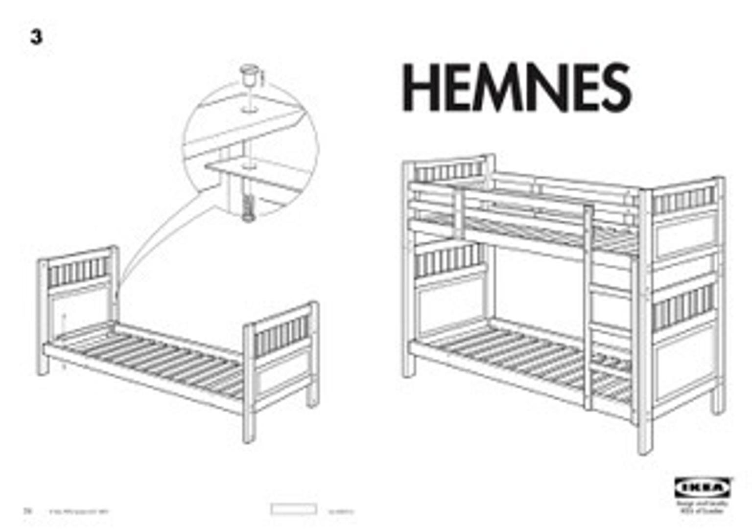 Hemnes Bett Aufbauanleitung : Ikea Hemnes Bett Kinderbett Schlafbett