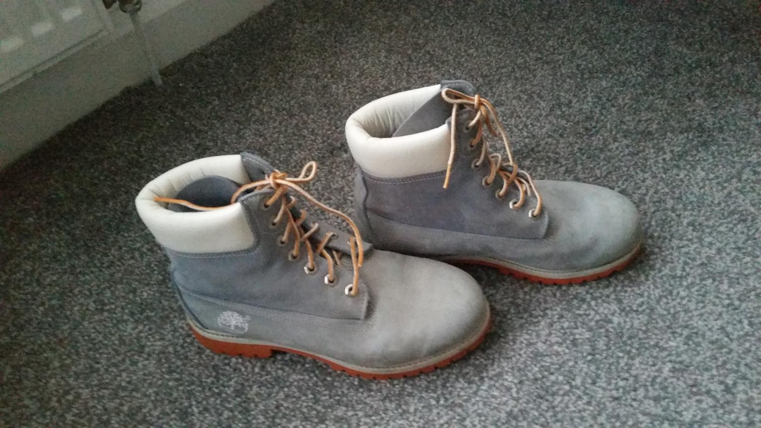 pale blue timberland boots
