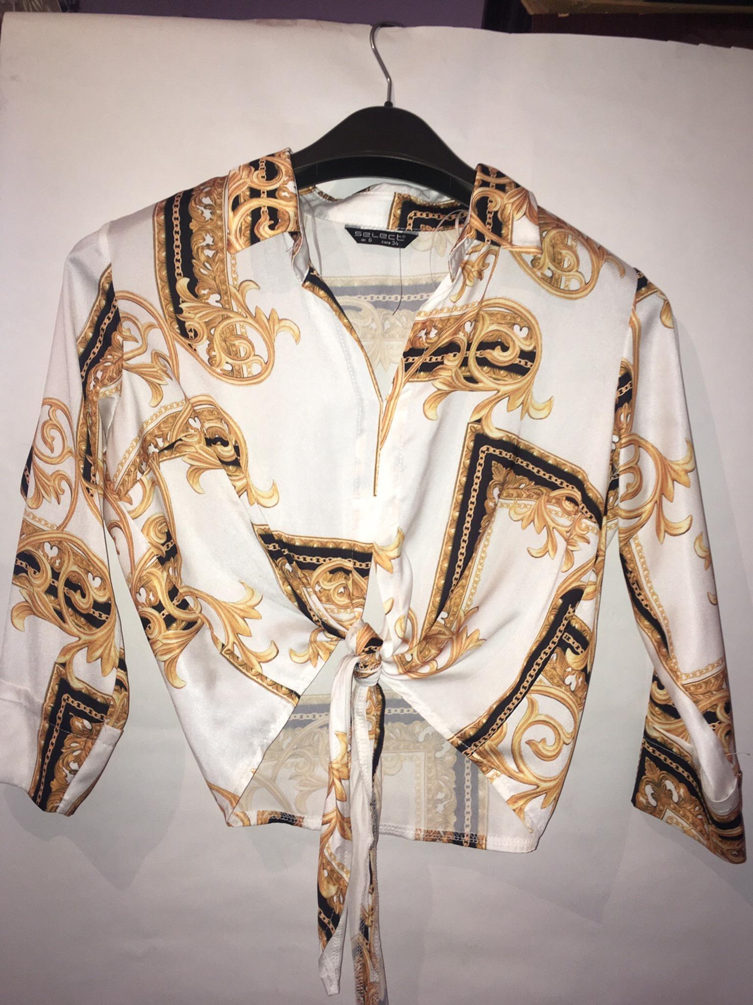 versace inspired blouse