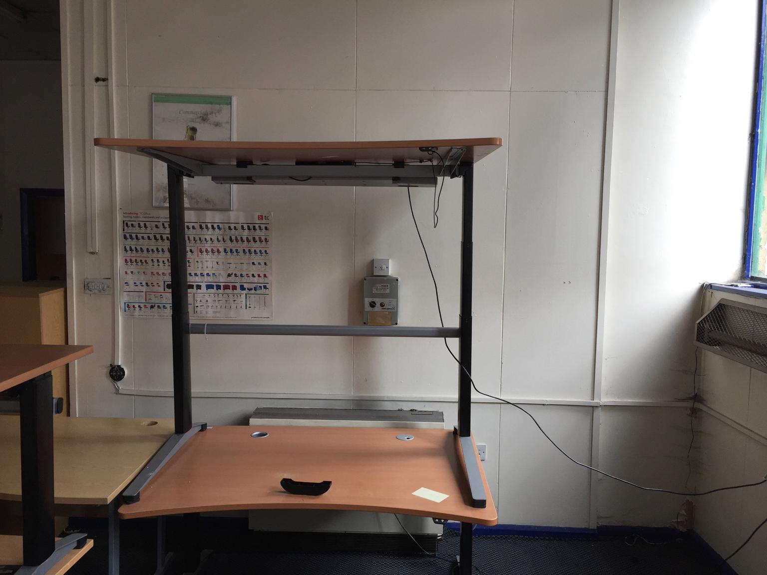 Ergonomic Electric Height Adjustable Desk In Bd1 Bradford Fur 120