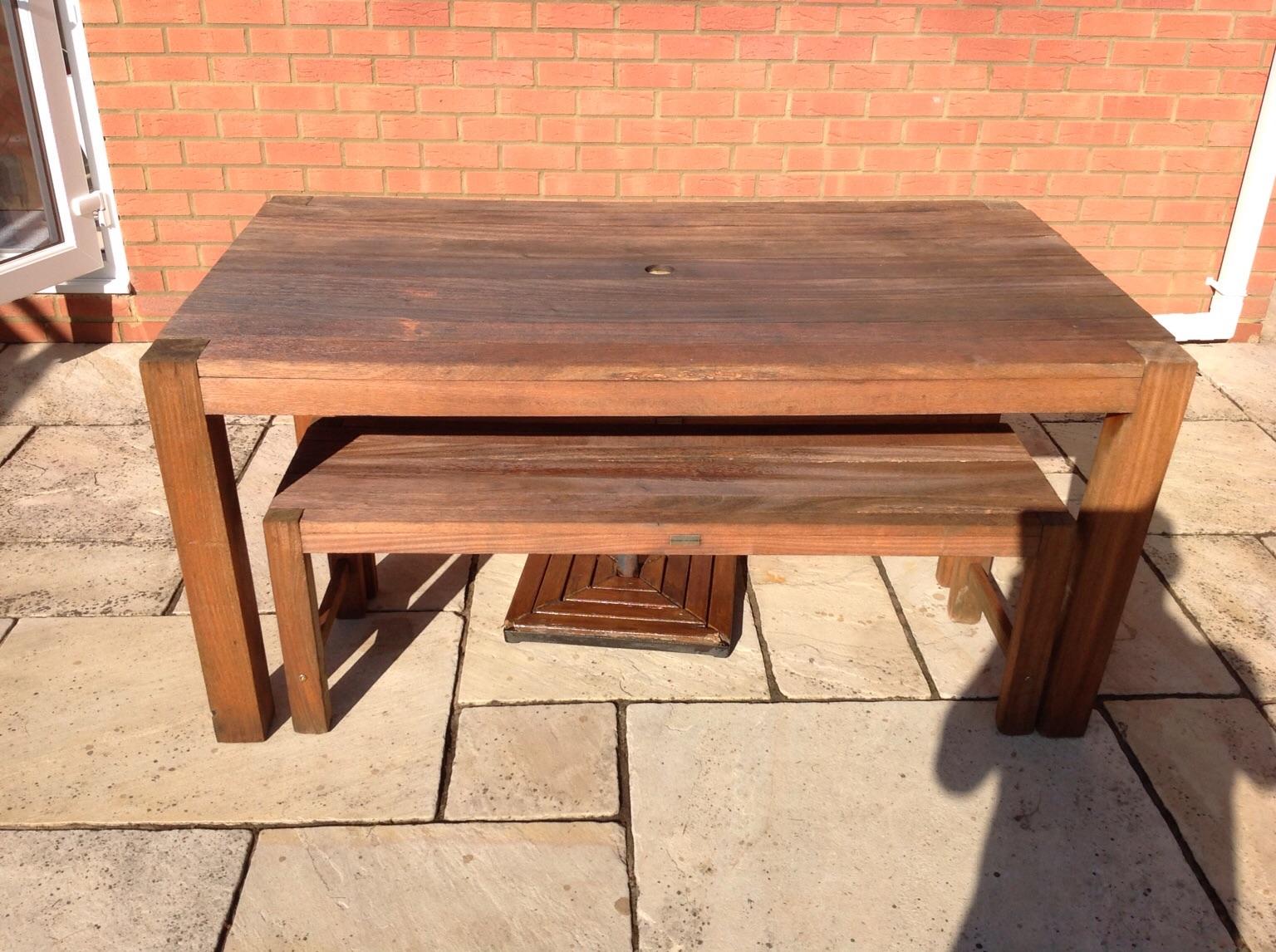 Panama Collection Garden Table And Benches In W7 Ealing Fur 100