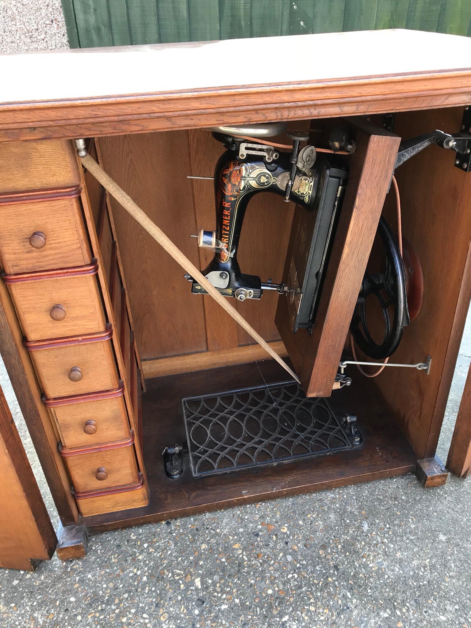 Gritzner Cabinet Treadle Sewing Machine In Rm15 London Borough Of