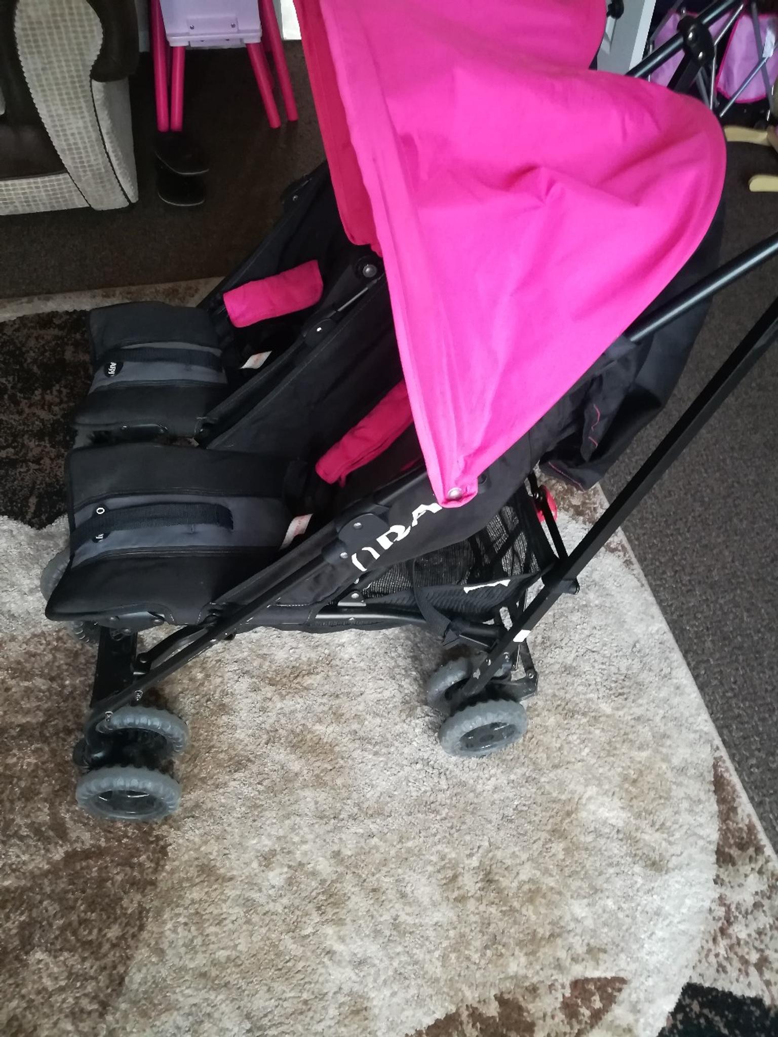 obaby twin stroller