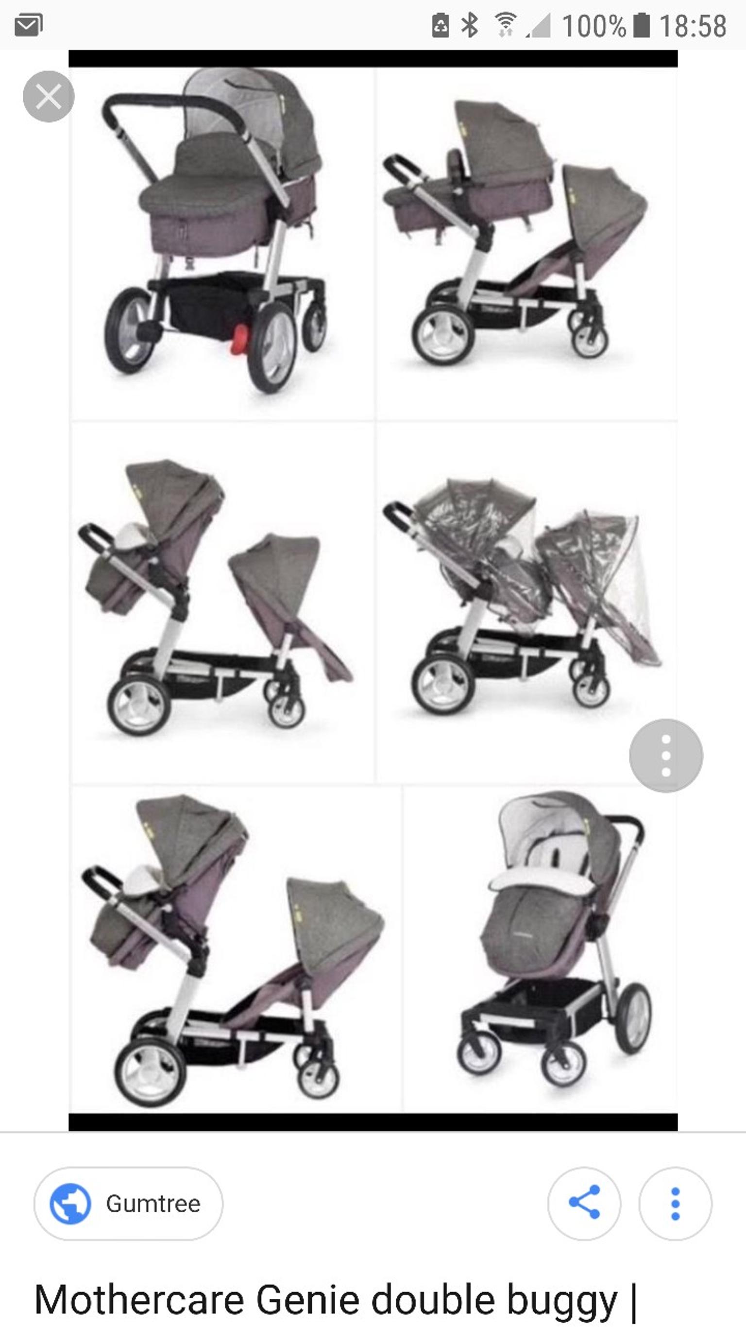 mothercare double buggy sale