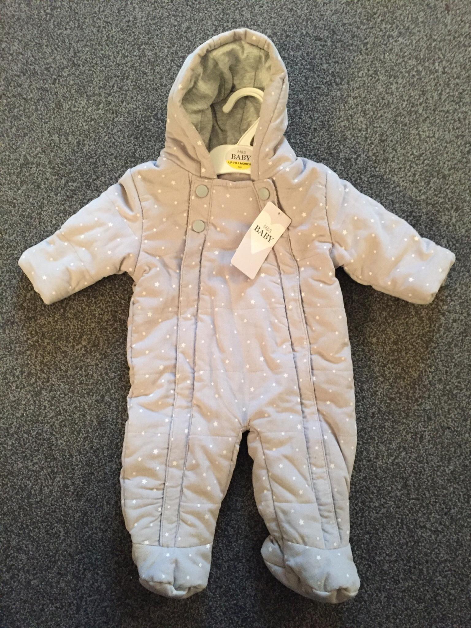m&s baby pram suit