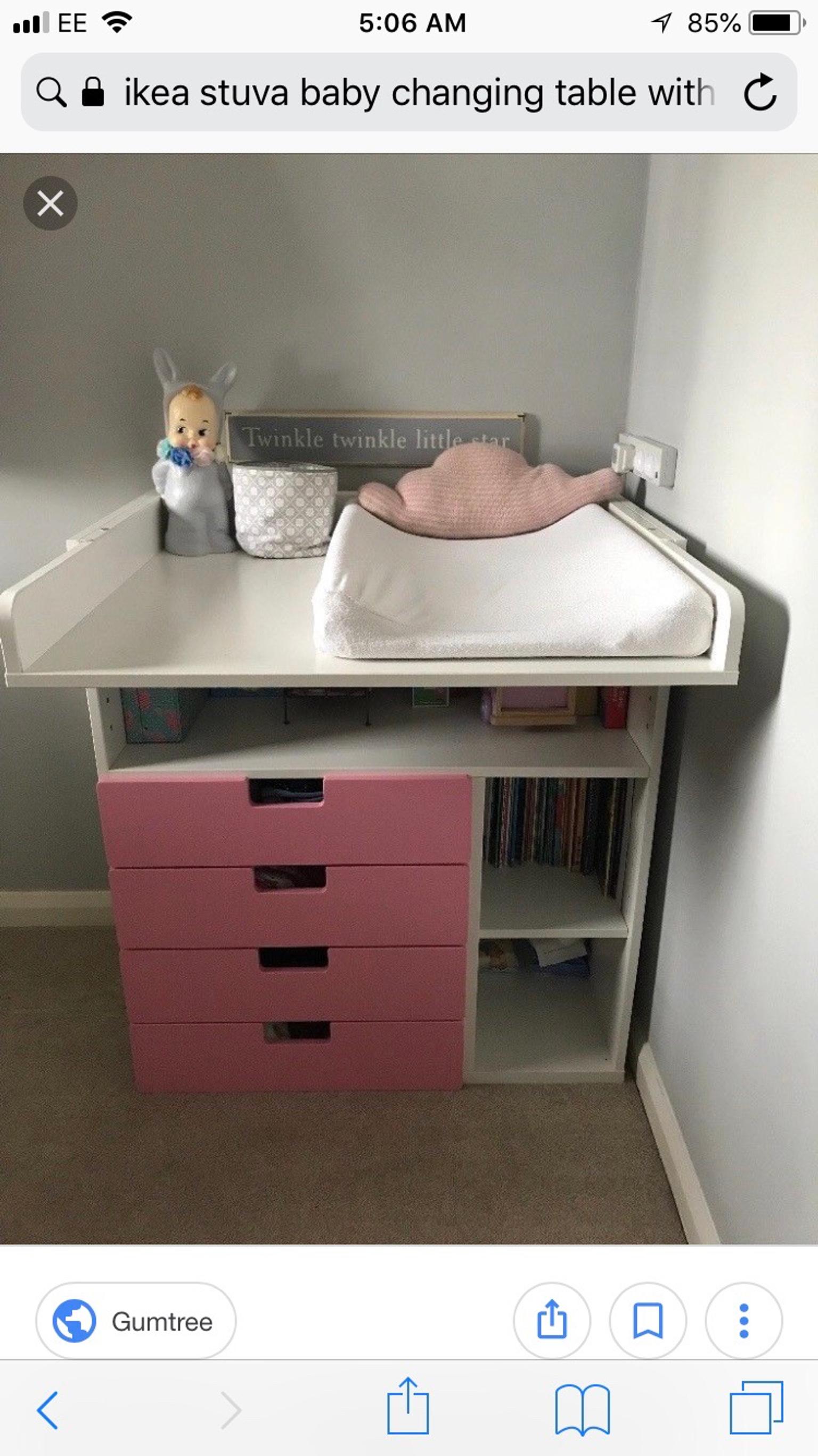 Ikea Stuva Baby Changing Table Pink And White In Ol12 Rochdale Fur