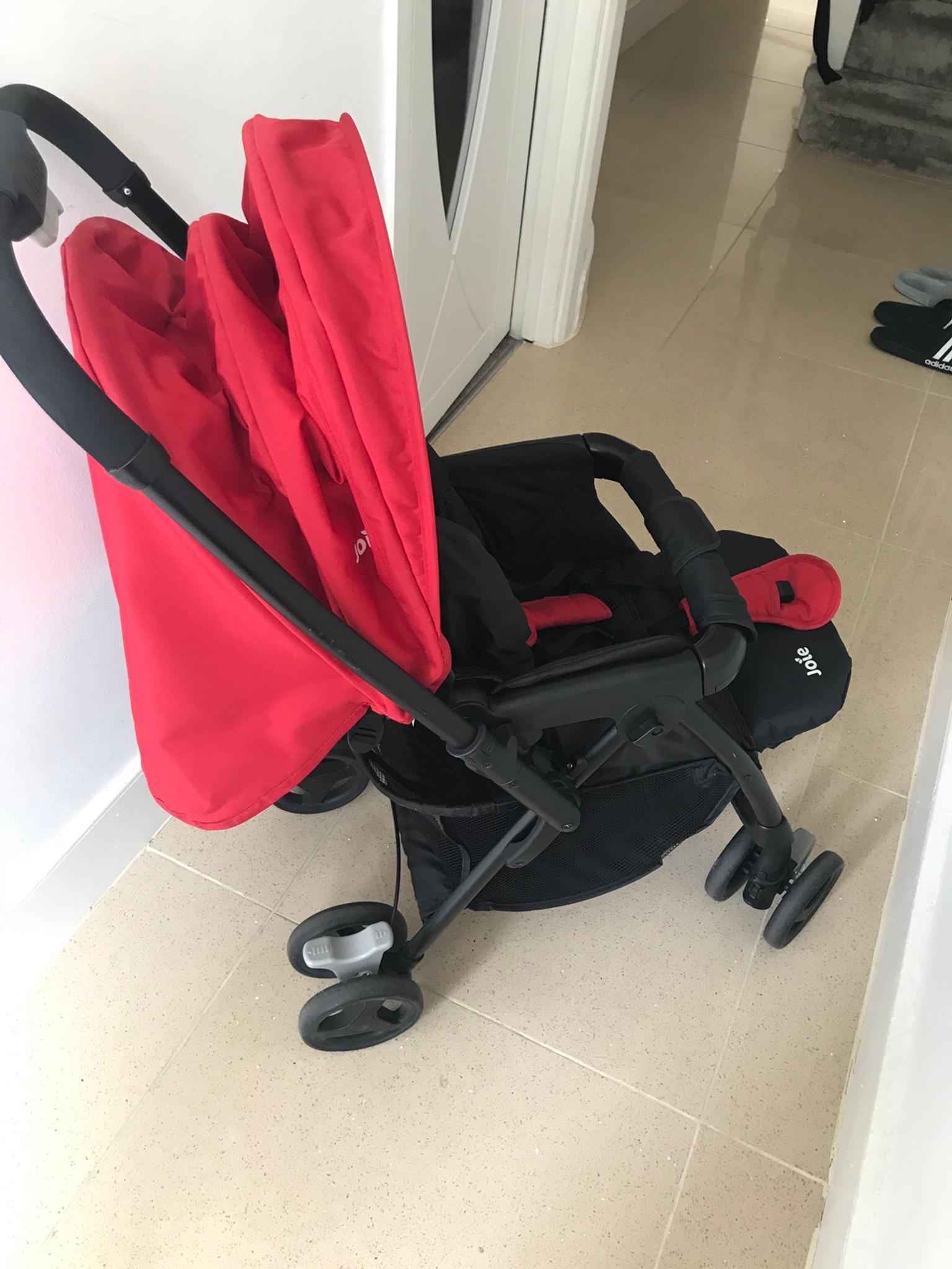 joie stroller red and black