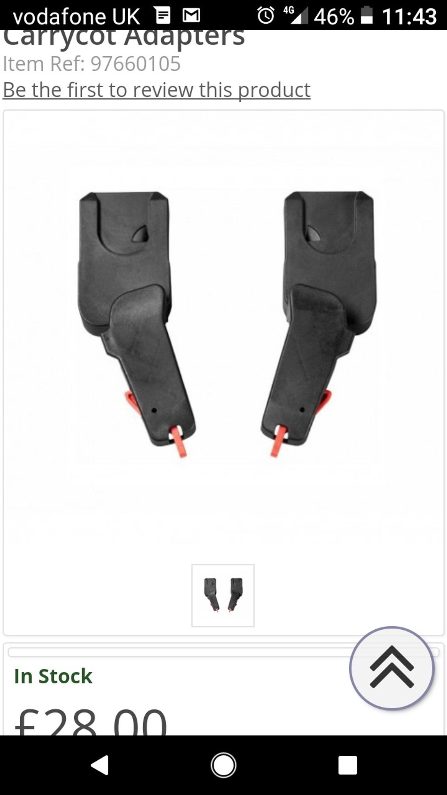 quinny moodd adapters for maxi cosi