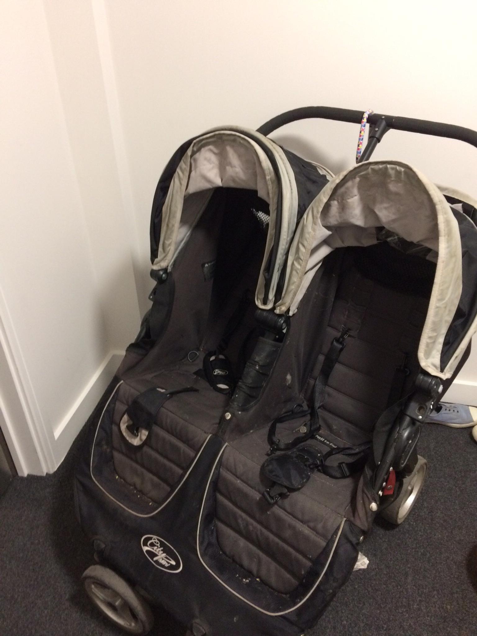 second hand double pushchairs