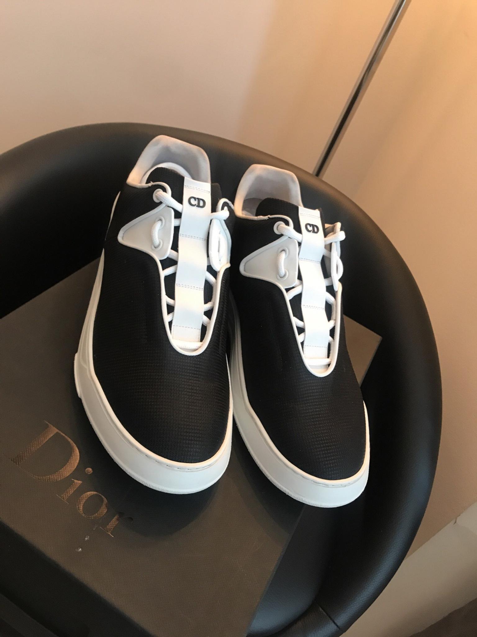 dior mens trainers black and white, OFF 