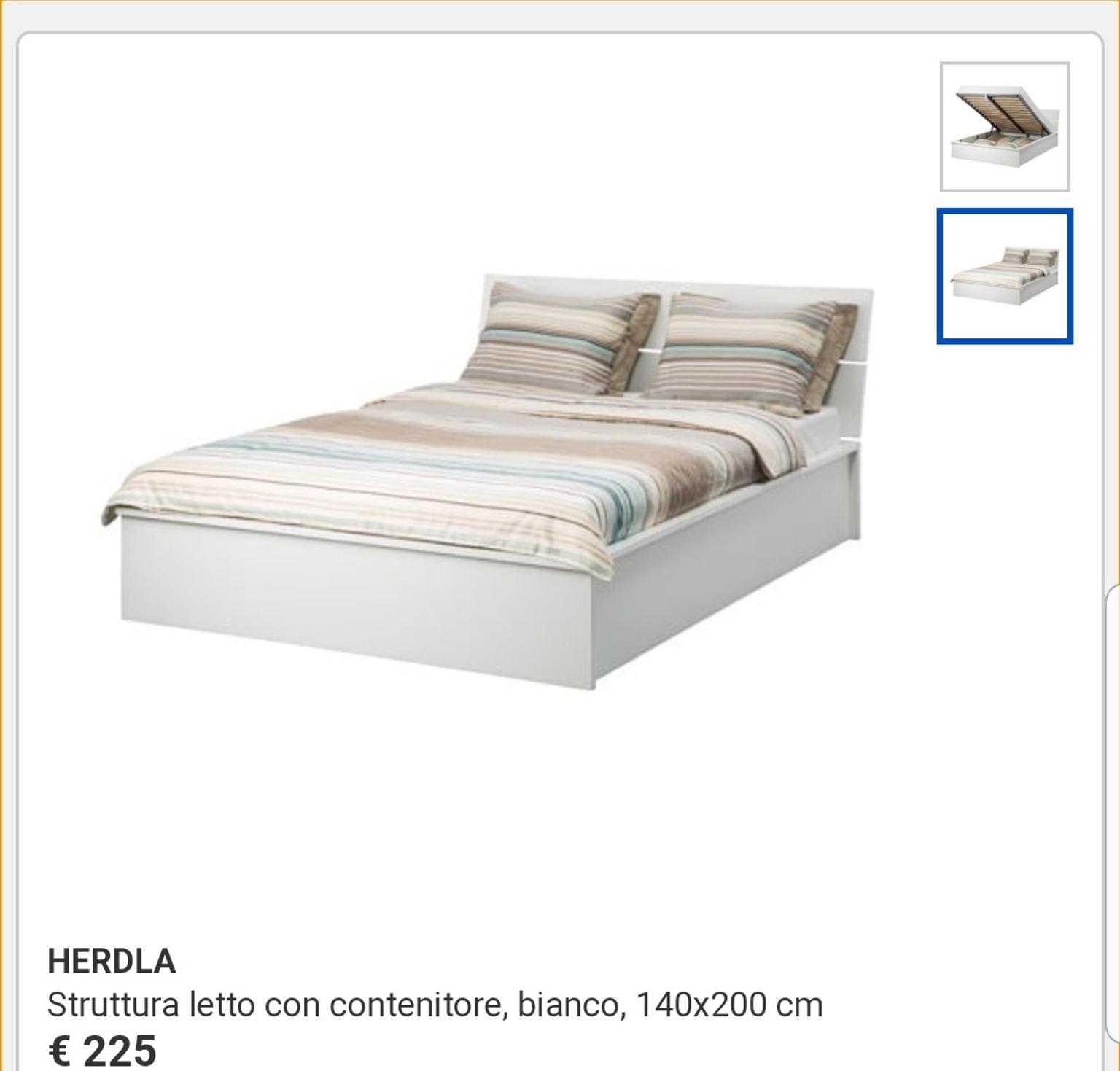 Struttura Letto Con Contenitore.Letto Contenitore Ikea 140x200 In 00198 Roma For 200 00 For Sale
