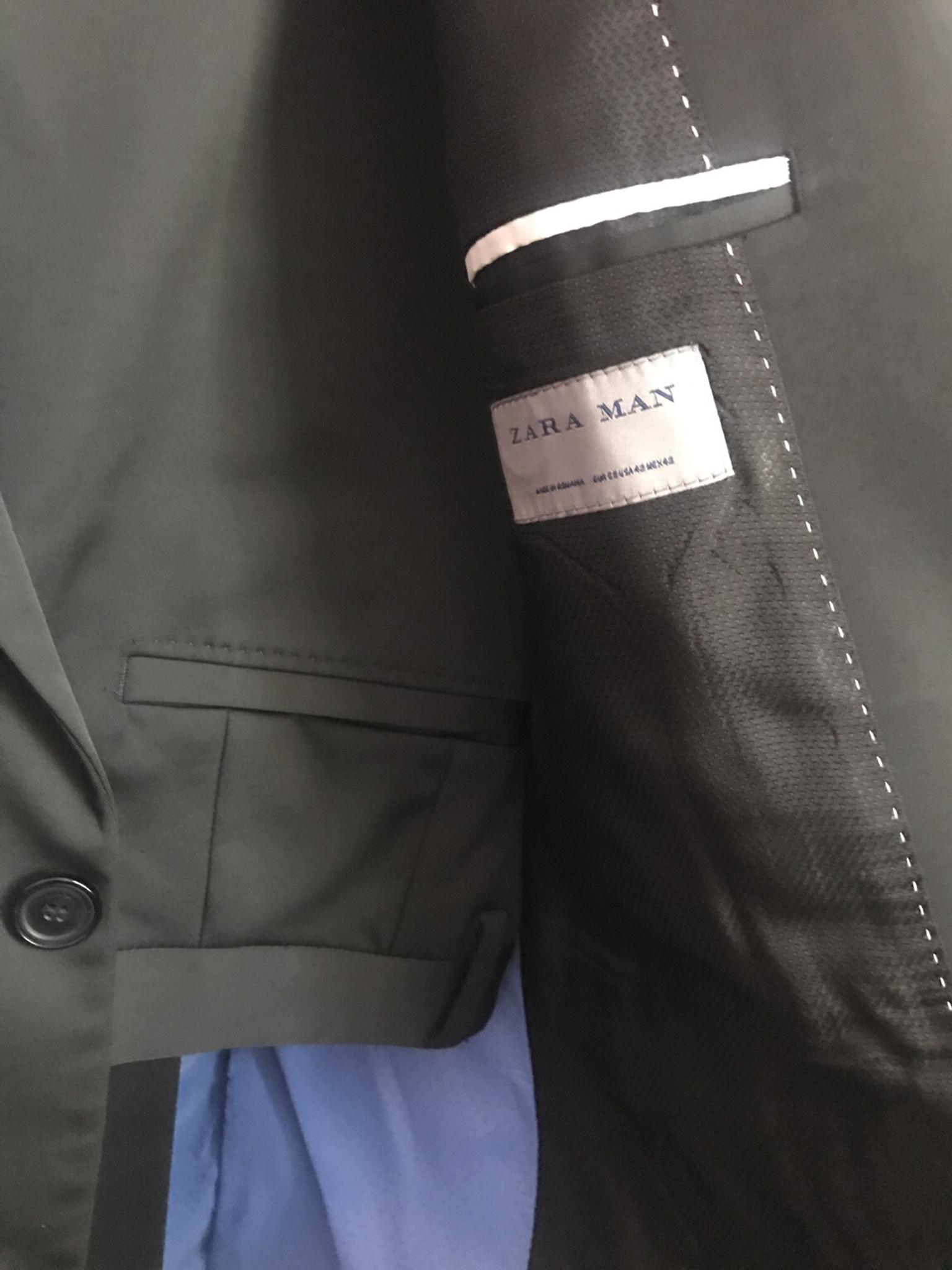 black trouser suit zara
