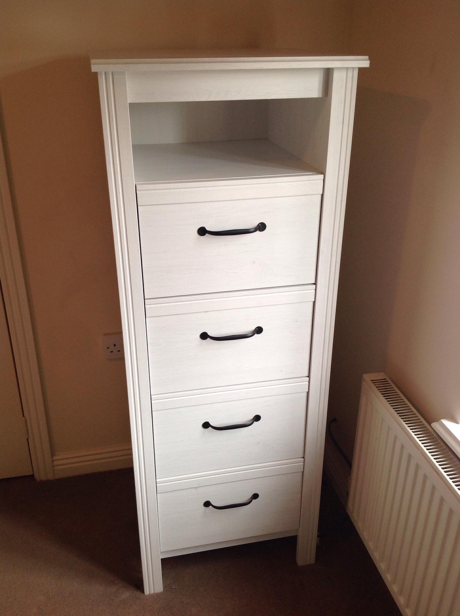 Ikea Brusali Tall Boy Chest Of Drawers In Sn12 Cleeve Fur 40 00