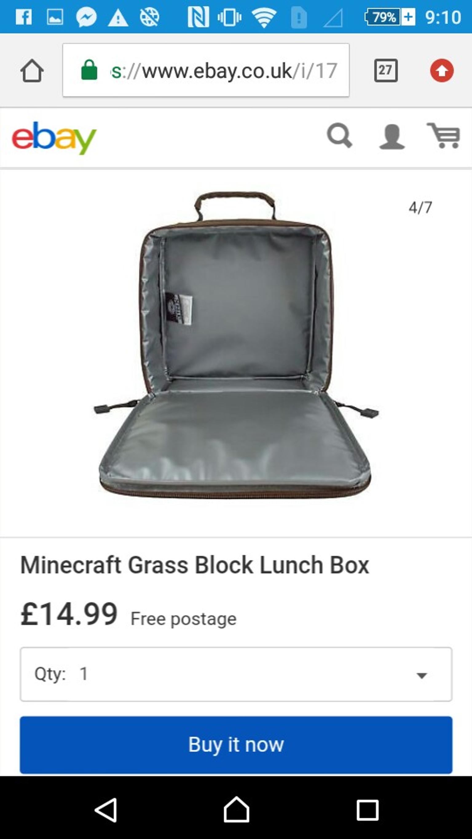 Minecraft Lunch Box In Le3 Leicester For 10 00 For Sale Shpock