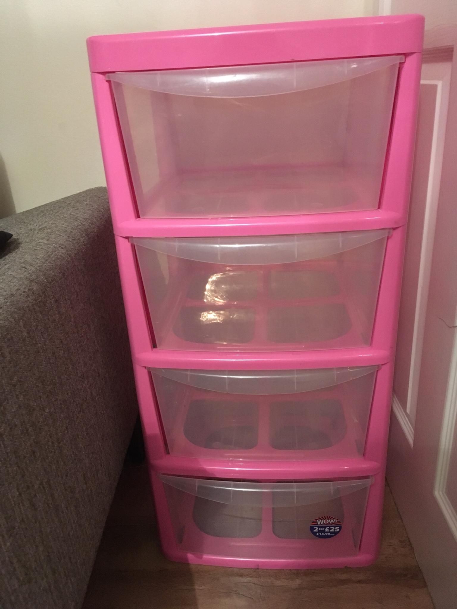 Pink plastic Drawers in TS19Tees for £10.00 for sale Shpock