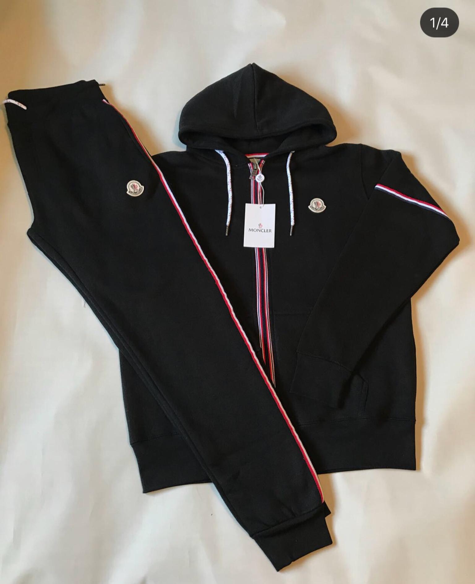 moncler tracksuit navy