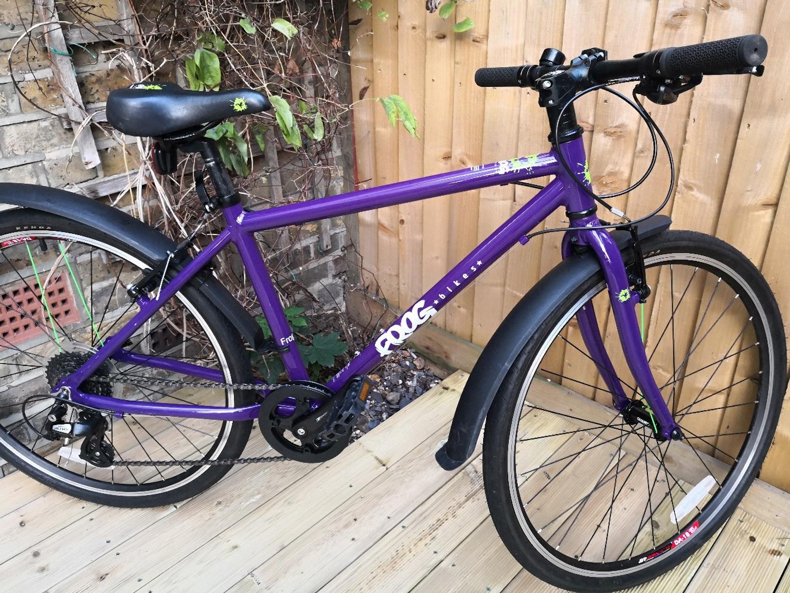 frog bike purple