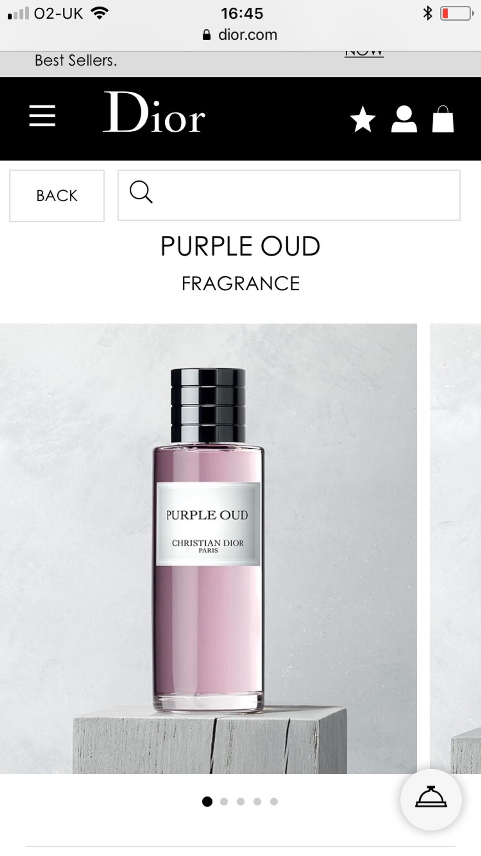 dior purple oud review