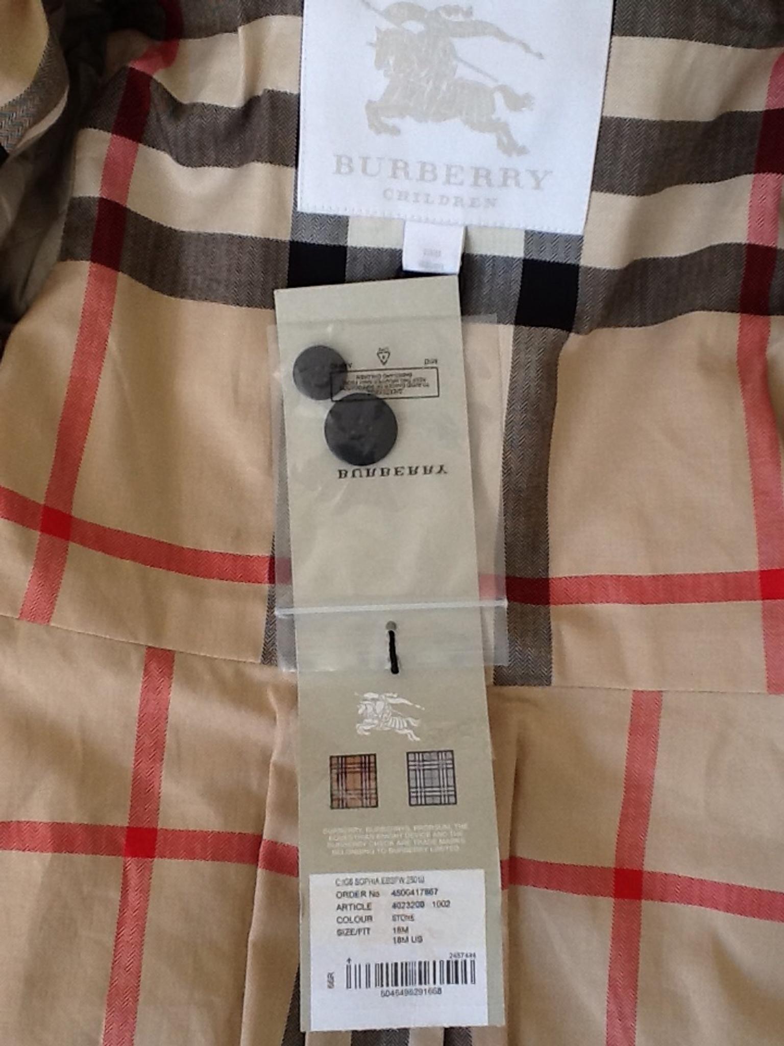 burberry coat tag