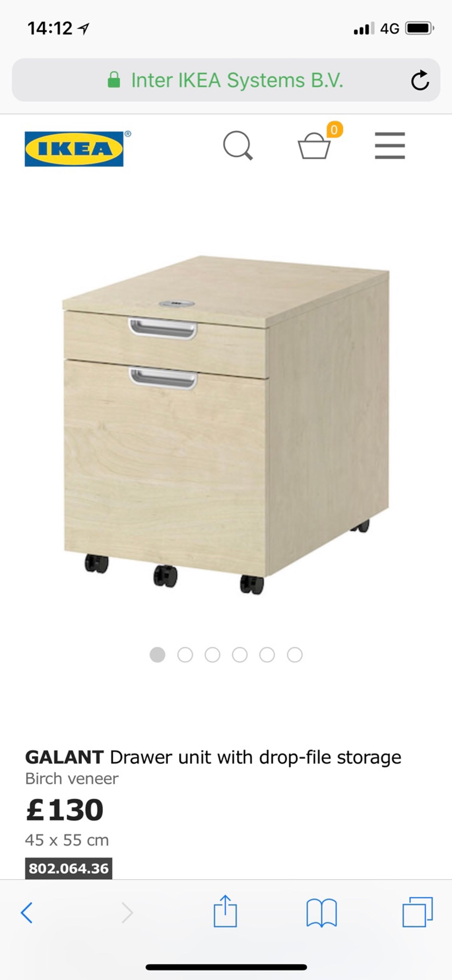 Ikea Galant Birch Filing Cabinet In Dy6 Dudley Fur 40 00 Zum