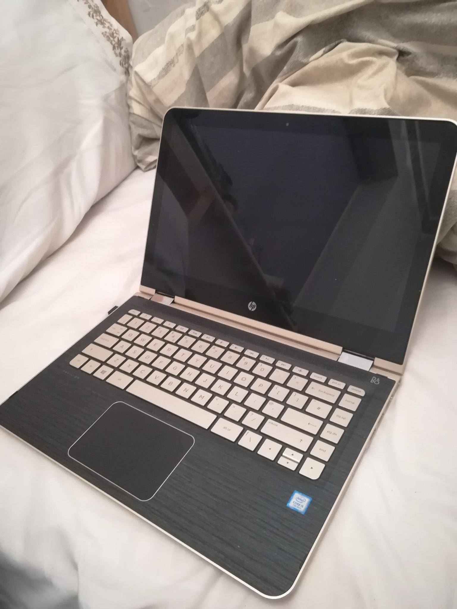 Gold HP PAVILION laptop