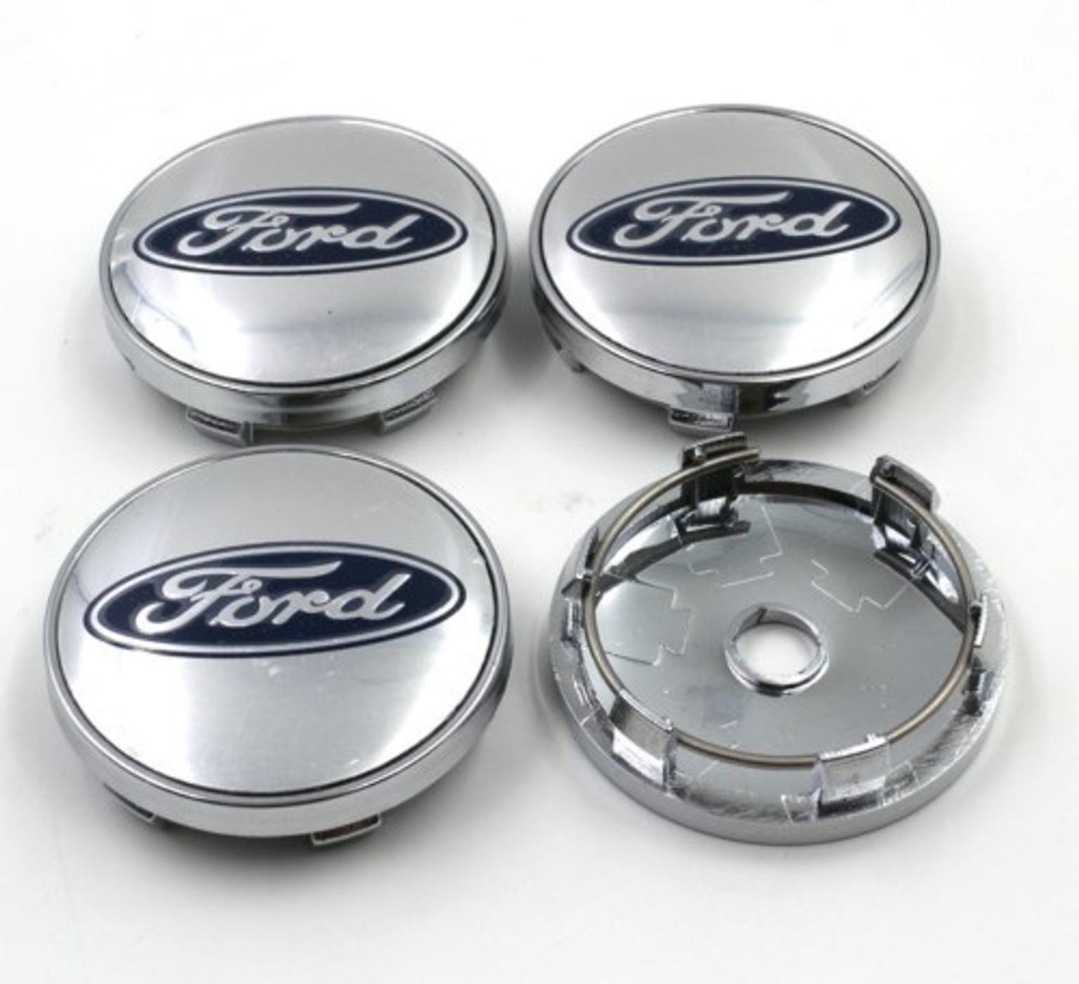 4x 54mm Ford alloy wheel centre caps 