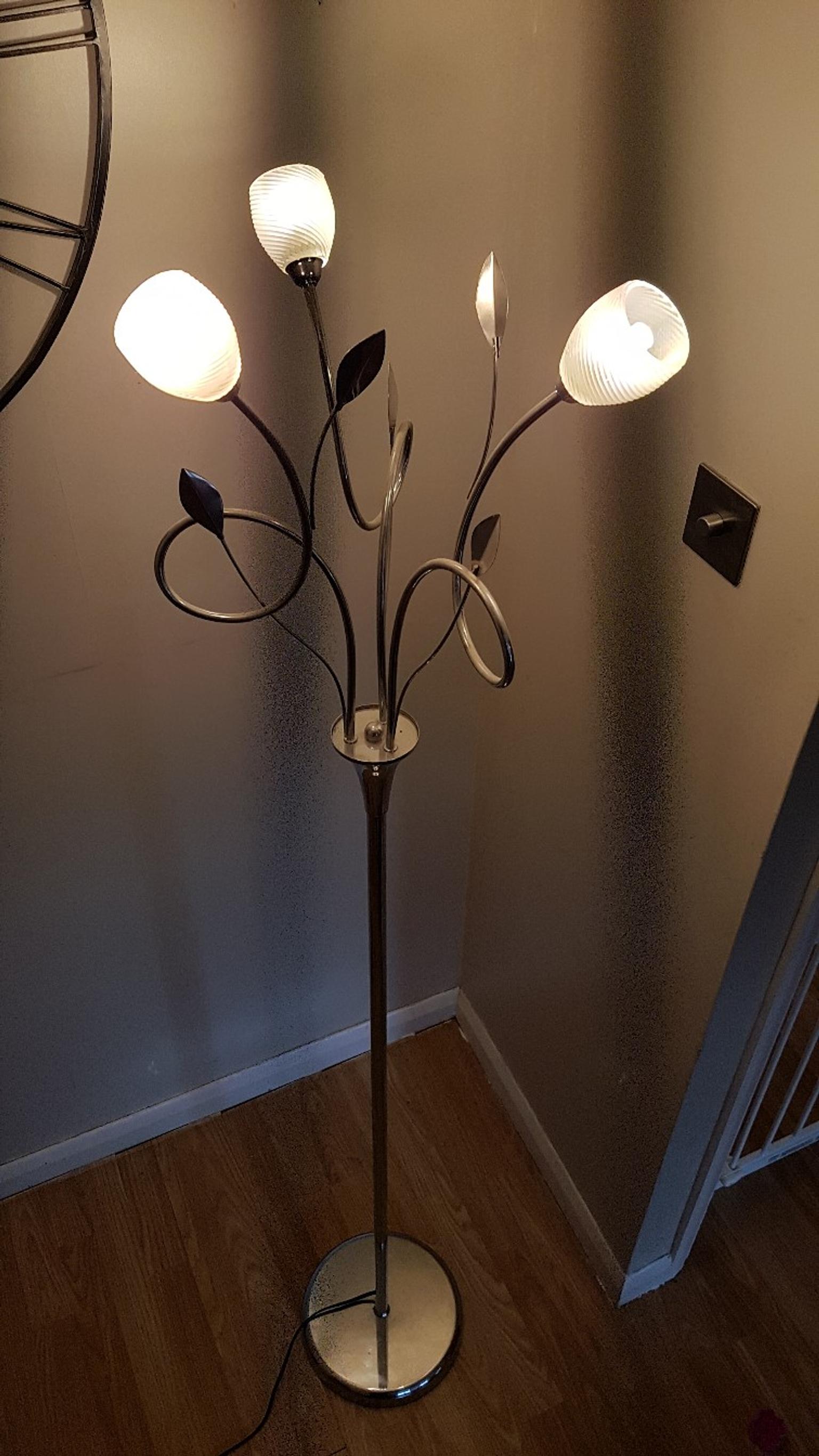 Dunelm Floor Lamp Swirl 3 Lights Led A In Cr0 Sutton Fur 50 00