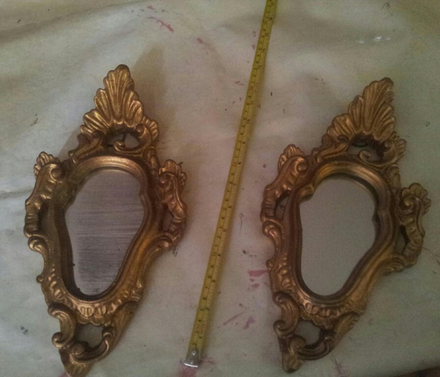 Pair Small Gold Ornate Mirrors In B24 Birmingham For 15 00 For Sale Shpock