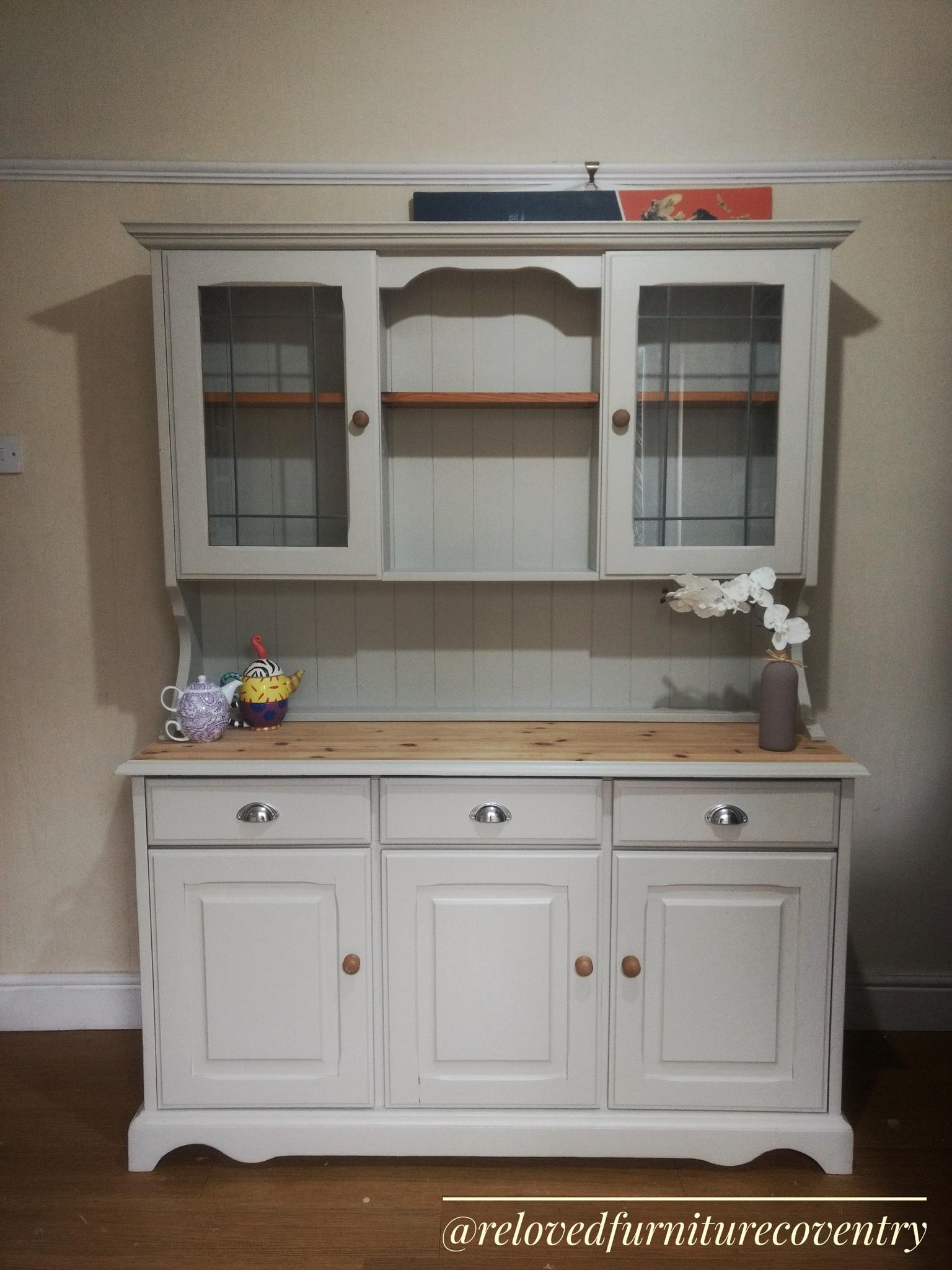 Shabby Chic Solid Pine Welsh Kitchen Dresser In Cv2 Coventry Fur