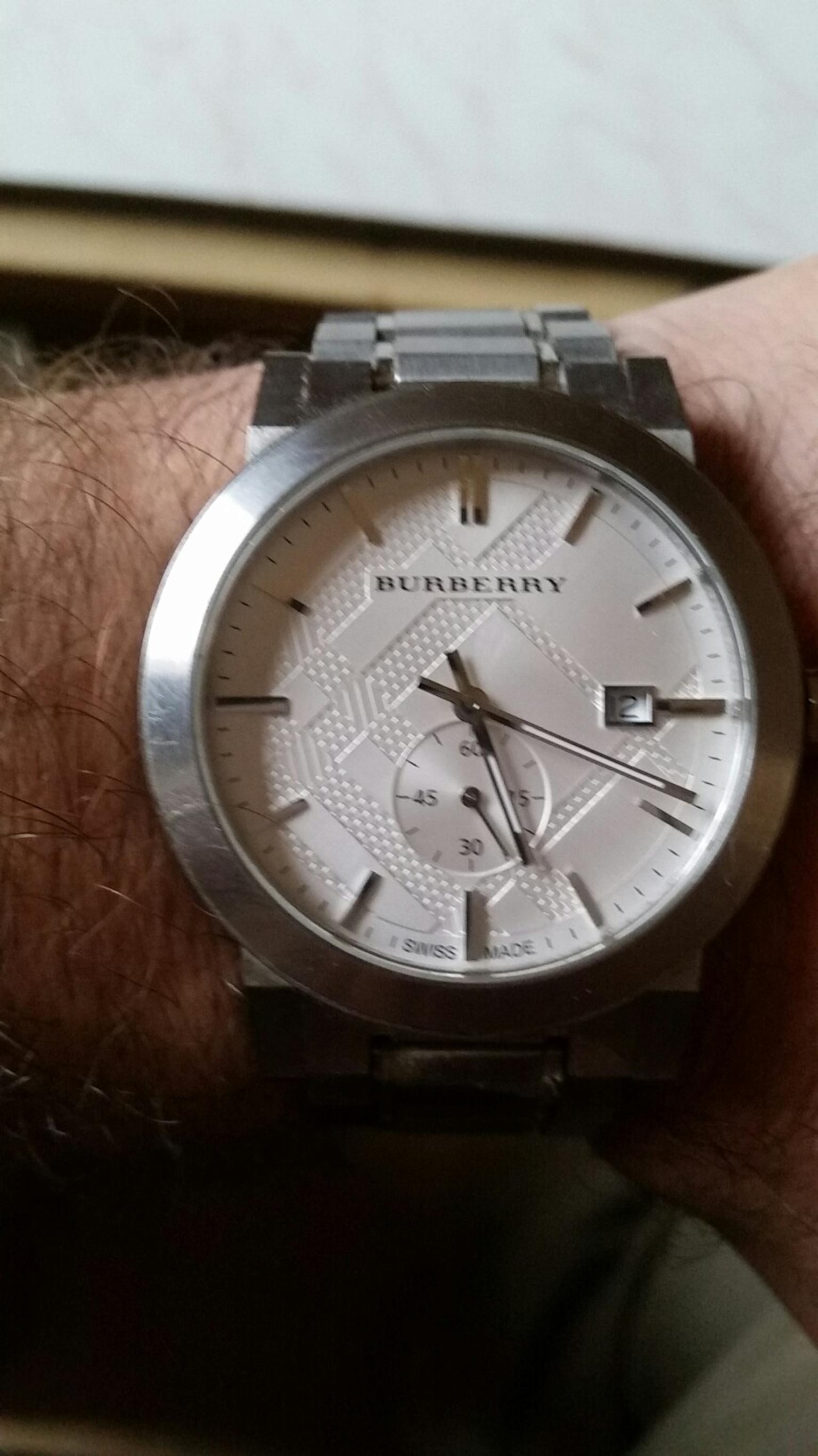 burberry sapphire crystal watch