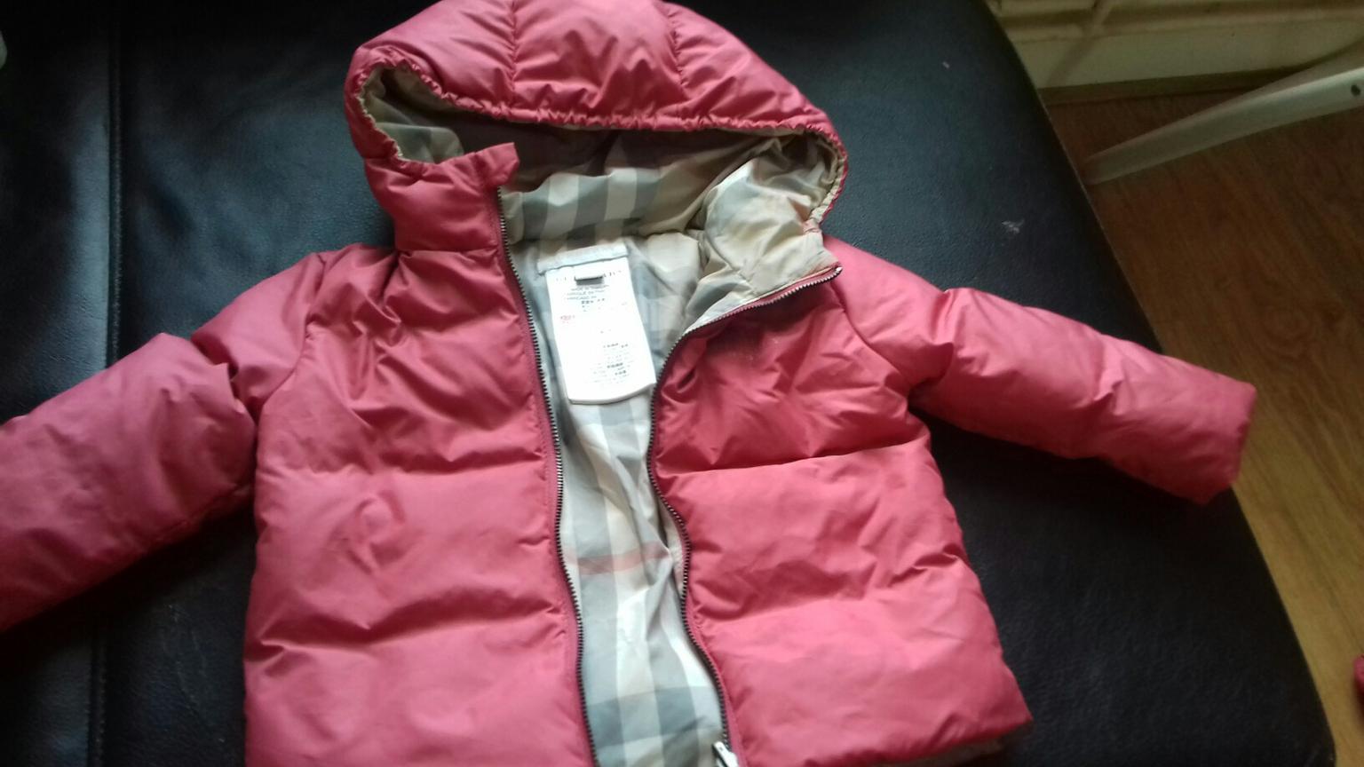 pink burberry jacket