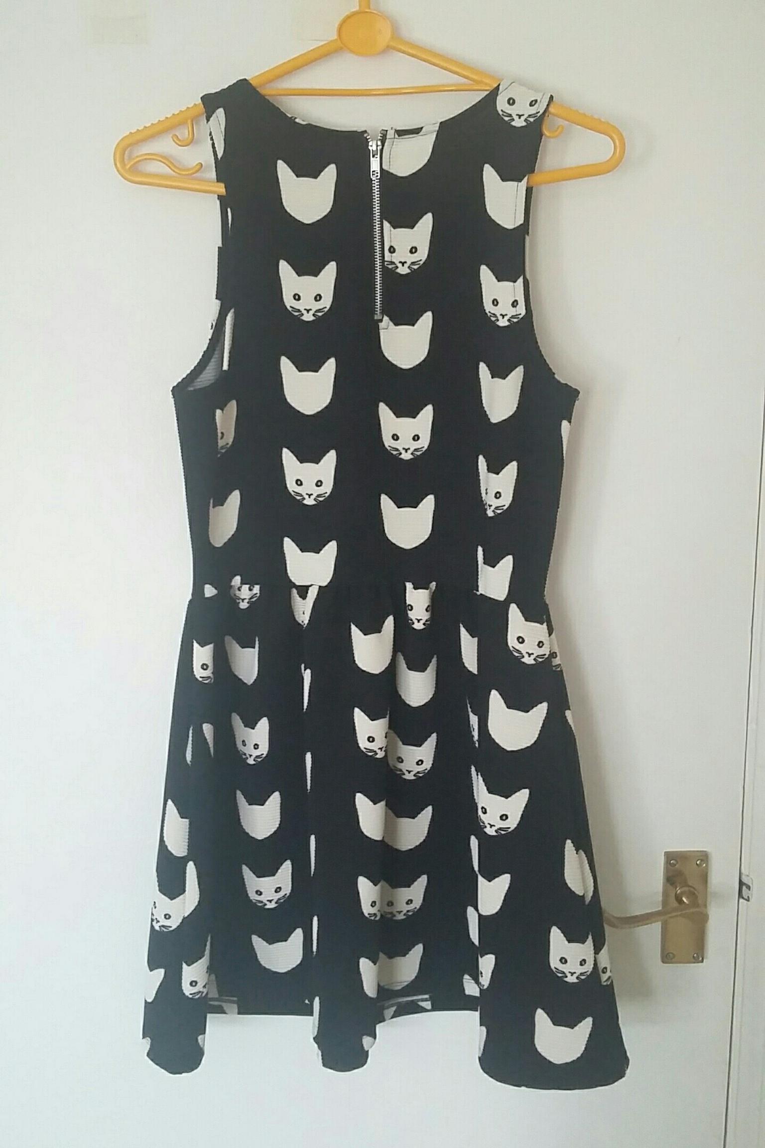 cat print dress h&m