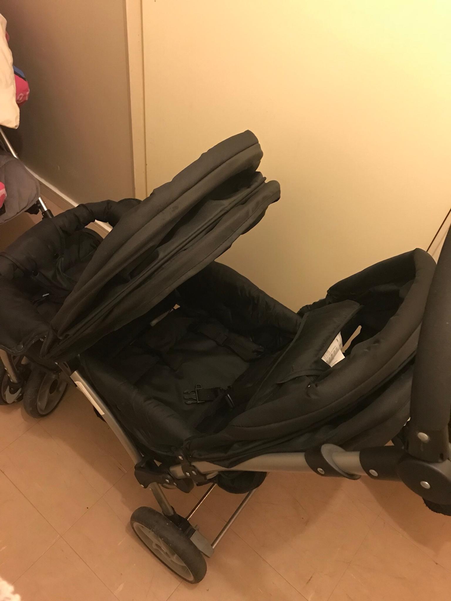 babystart double pushchair