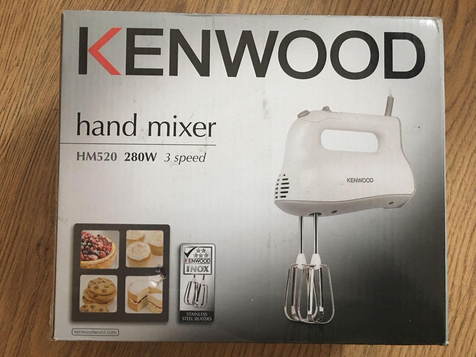 Kenwood Hand Mixer HM520 3 Speed 280W UK SELLER WITH UK PLUG BRAND NEW BOXED