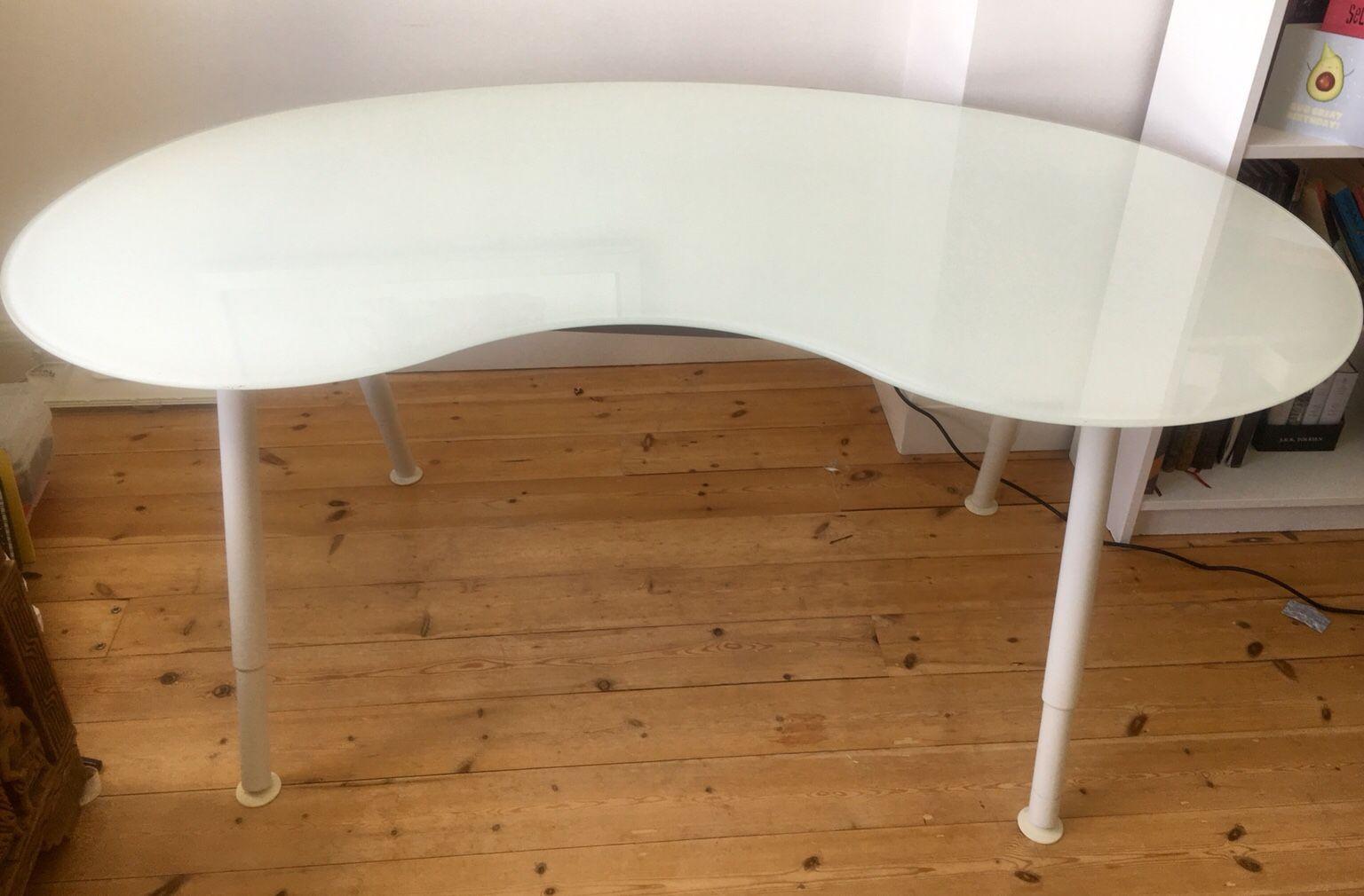 Elegant Curved Glass Desk Ikea Galant In Ha3 London Fur 45 00
