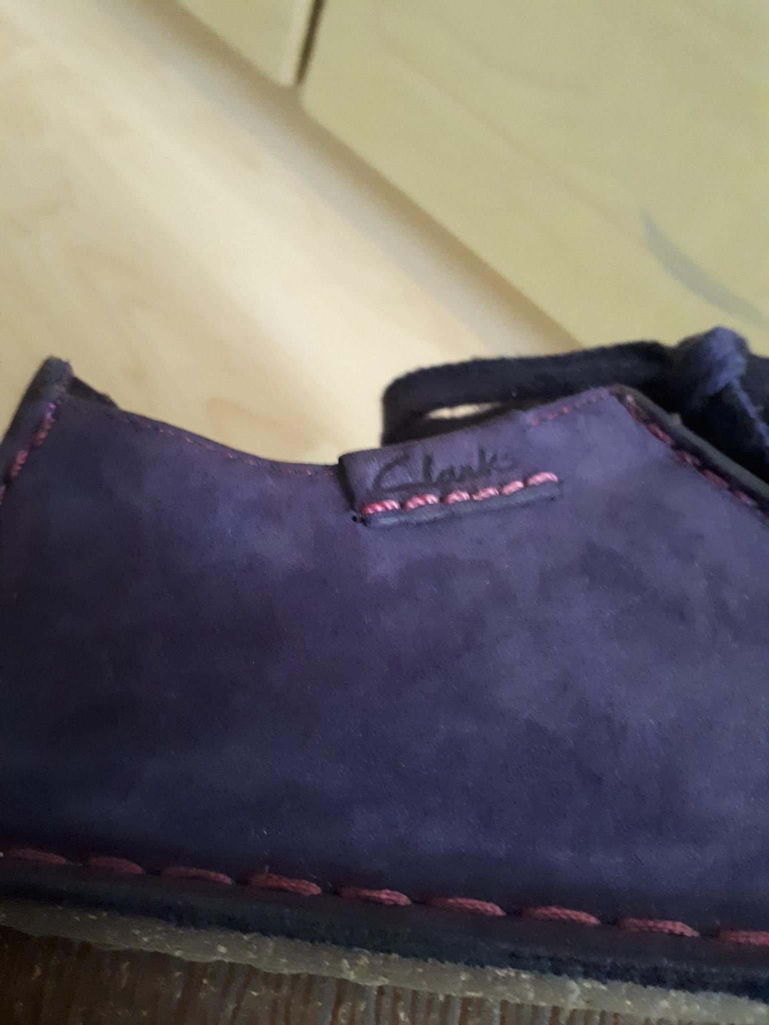 clarks funny dream shoes purple