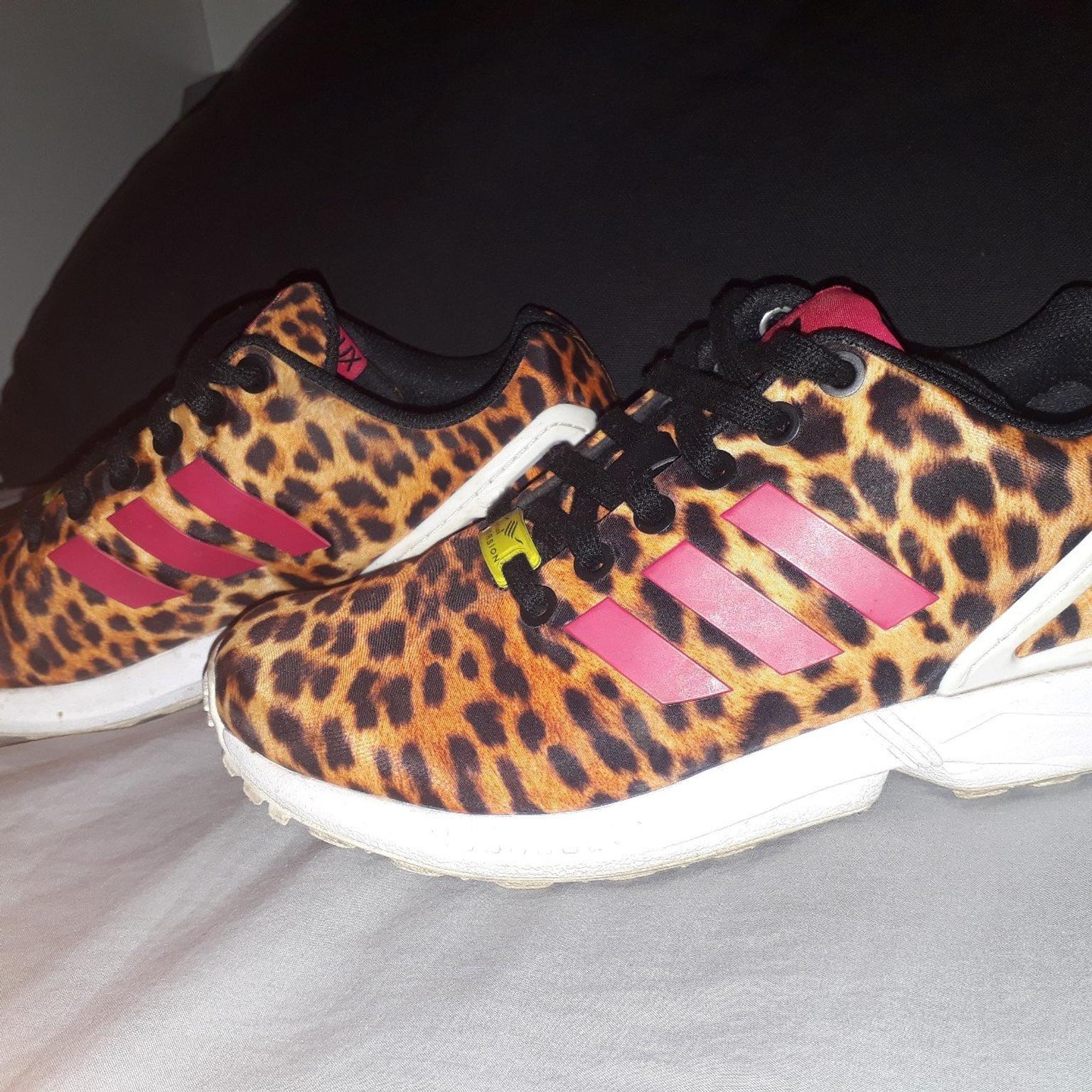 scarpe adidas zx flux leopardate
