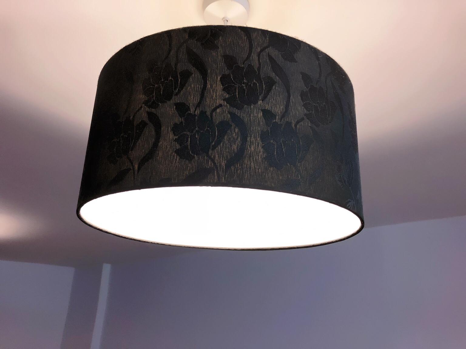 House Of Fraser Ceiling Light Shade Black X2 In E3 London For