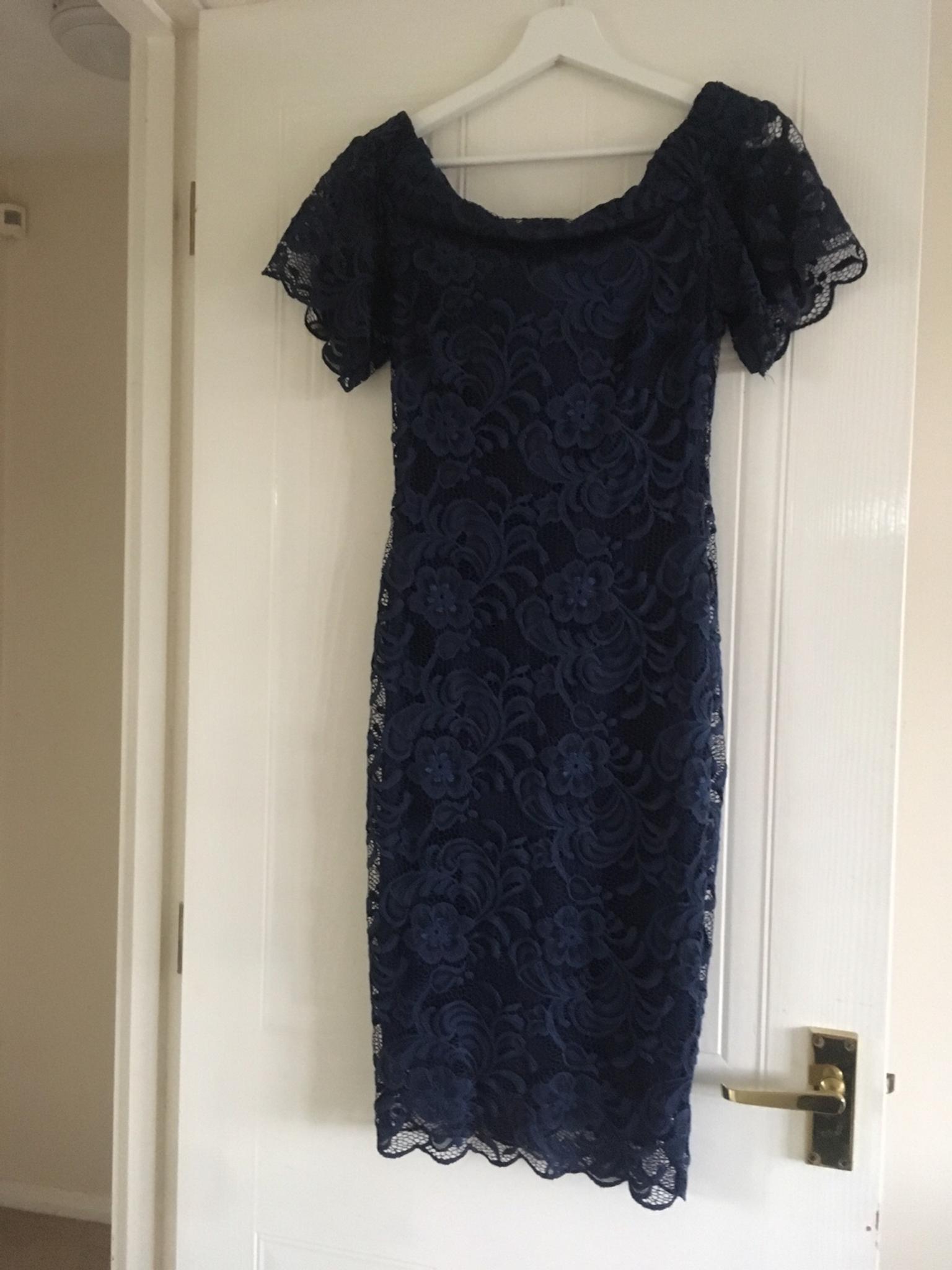 new look blue lace dress