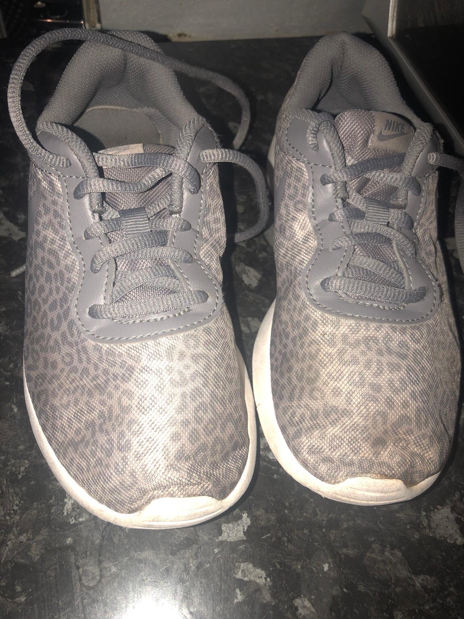 grey leopard print nike trainers