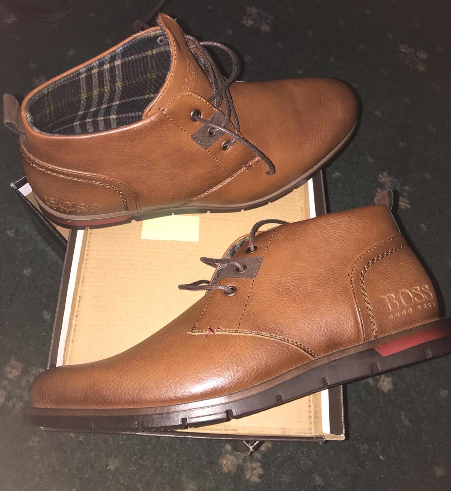 hugo boss brown boots