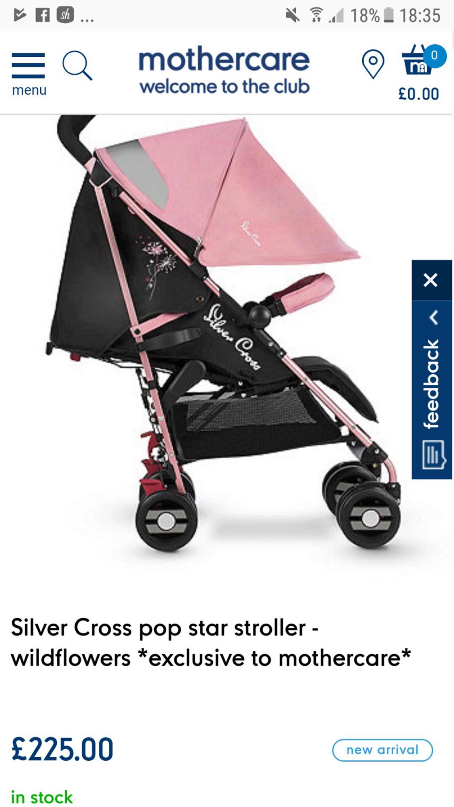mothercare silver cross pop