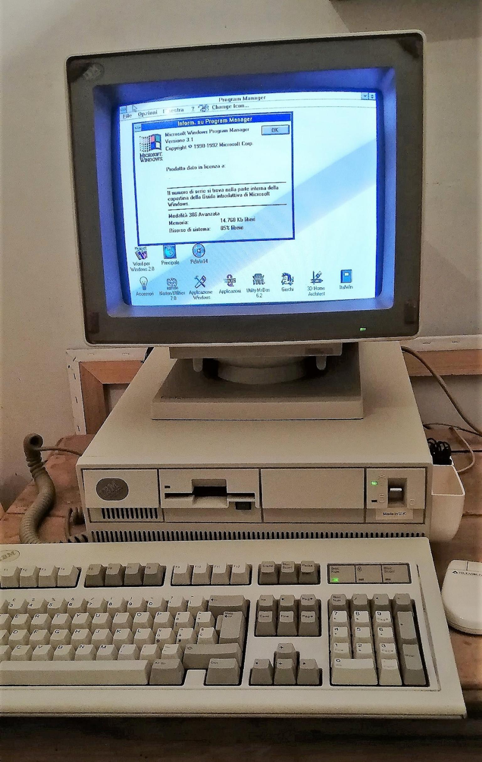 Computer IBM PS2 mod 70Computer IBM PS2 mod 70